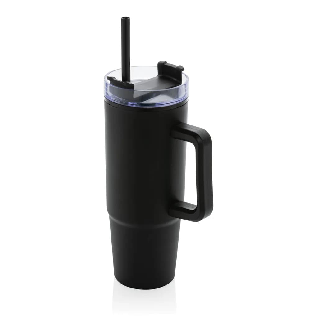 Tana Becher aus RCS recyceltem Kunststoff mit Griff 750ml - schwarz