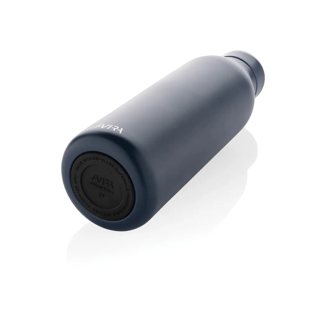 Avira Avior RCS recycelte Stainless-Steel Flasche 500ml - navy blau