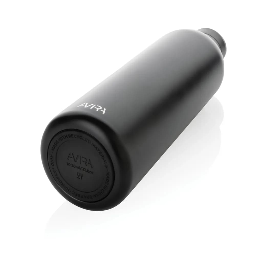 Avira Avior RCS recycelte Stainless-Steel Flasche 1L - schwarz