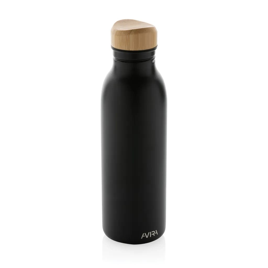 Avira Alcor 600ml Wasserflasche aus RCS rec. Stainless-Steel - schwarz
