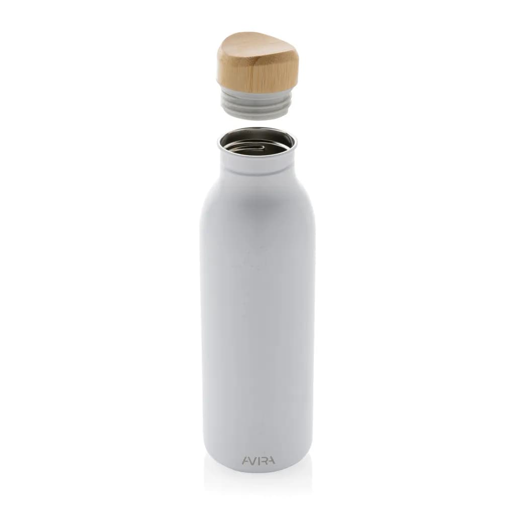 Avira Alcor 600ml Wasserflasche aus RCS rec. Stainless-Steel - weiß