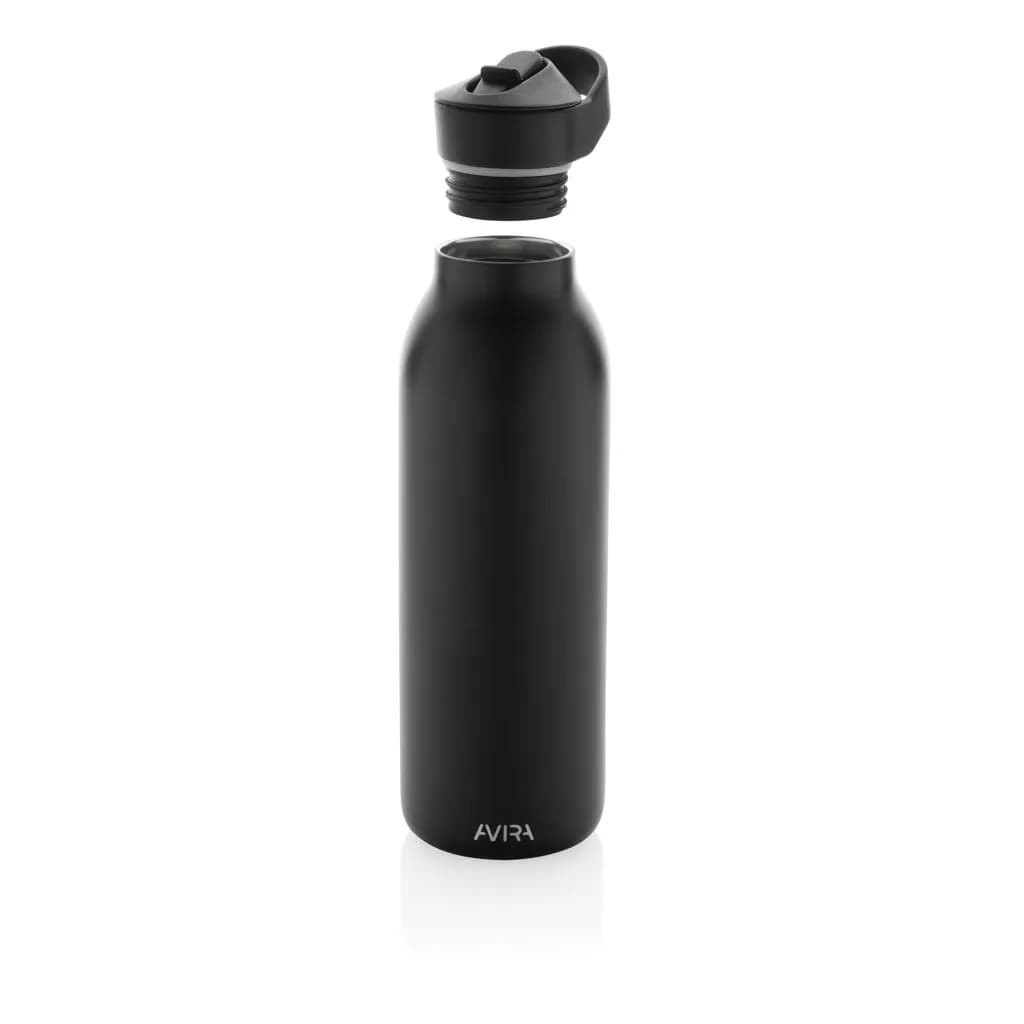 Avira Ara RCS Re-Steel Fliptop Wasserflasche 500ml - schwarz