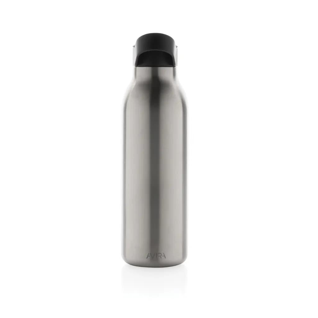 Avira Ara RCS Re-Steel Fliptop Wasserflasche 500ml - silber