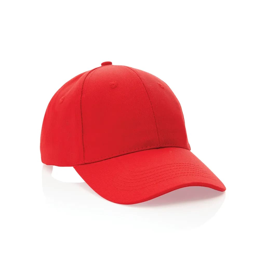 Impact 6 Panel Kappe aus 280gr rCotton mit AWARE™ Tracer - rot