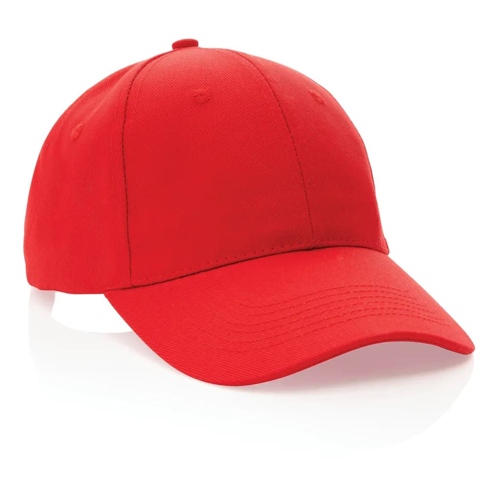 Impact 6 Panel Kappe aus 280gr rCotton mit AWARE™ Tracer - rot