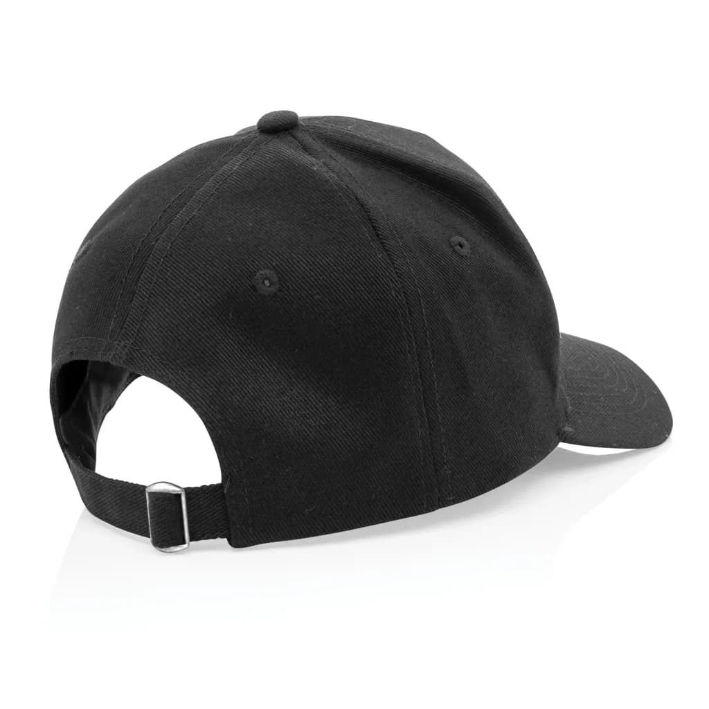 Impact 5 Panel Kappe aus 280gr rCotton mit AWARE™ Tracer - schwarz