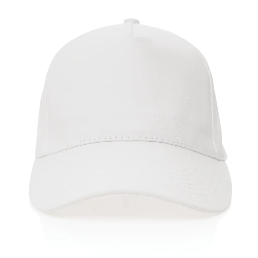 Impact 5 Panel Kappe aus 280gr rCotton mit AWARE™ Tracer - weiß
