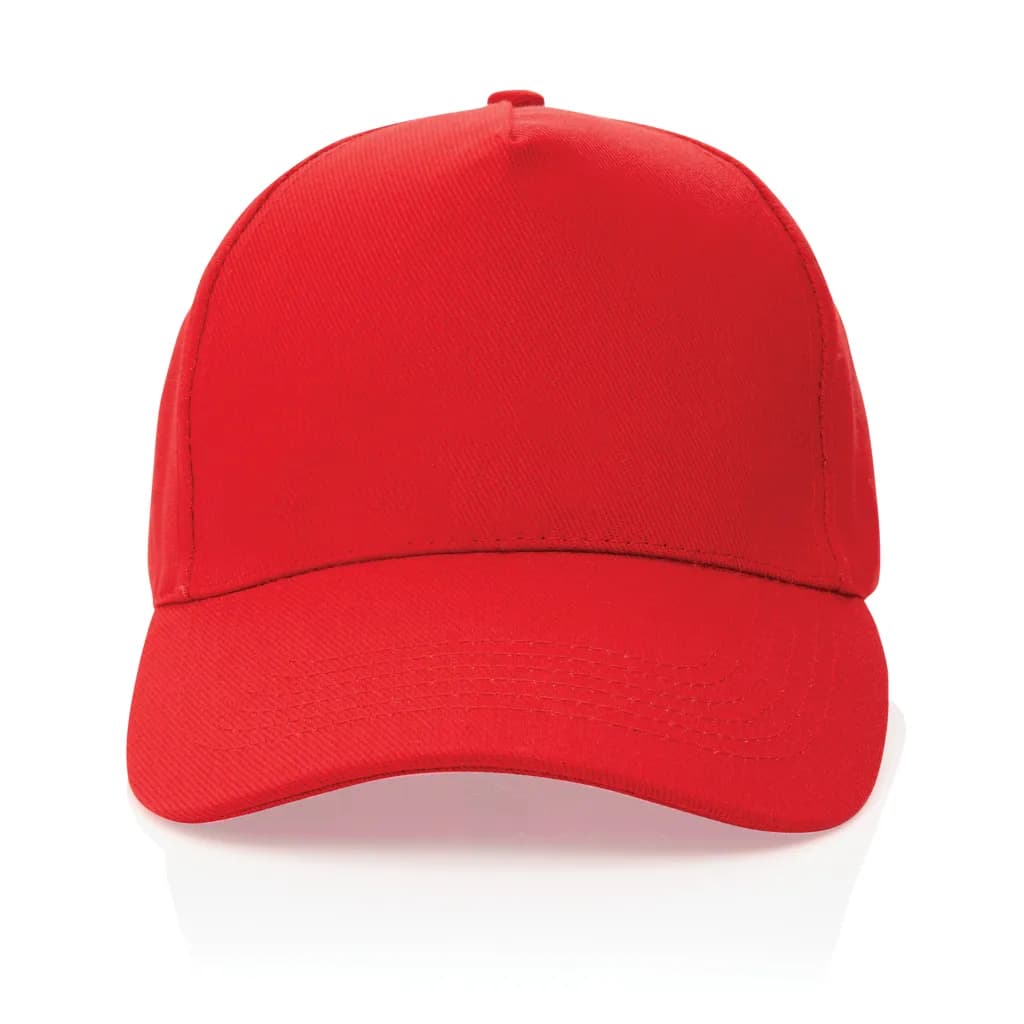 Impact 5 Panel Kappe aus 280gr rCotton mit AWARE™ Tracer - rot