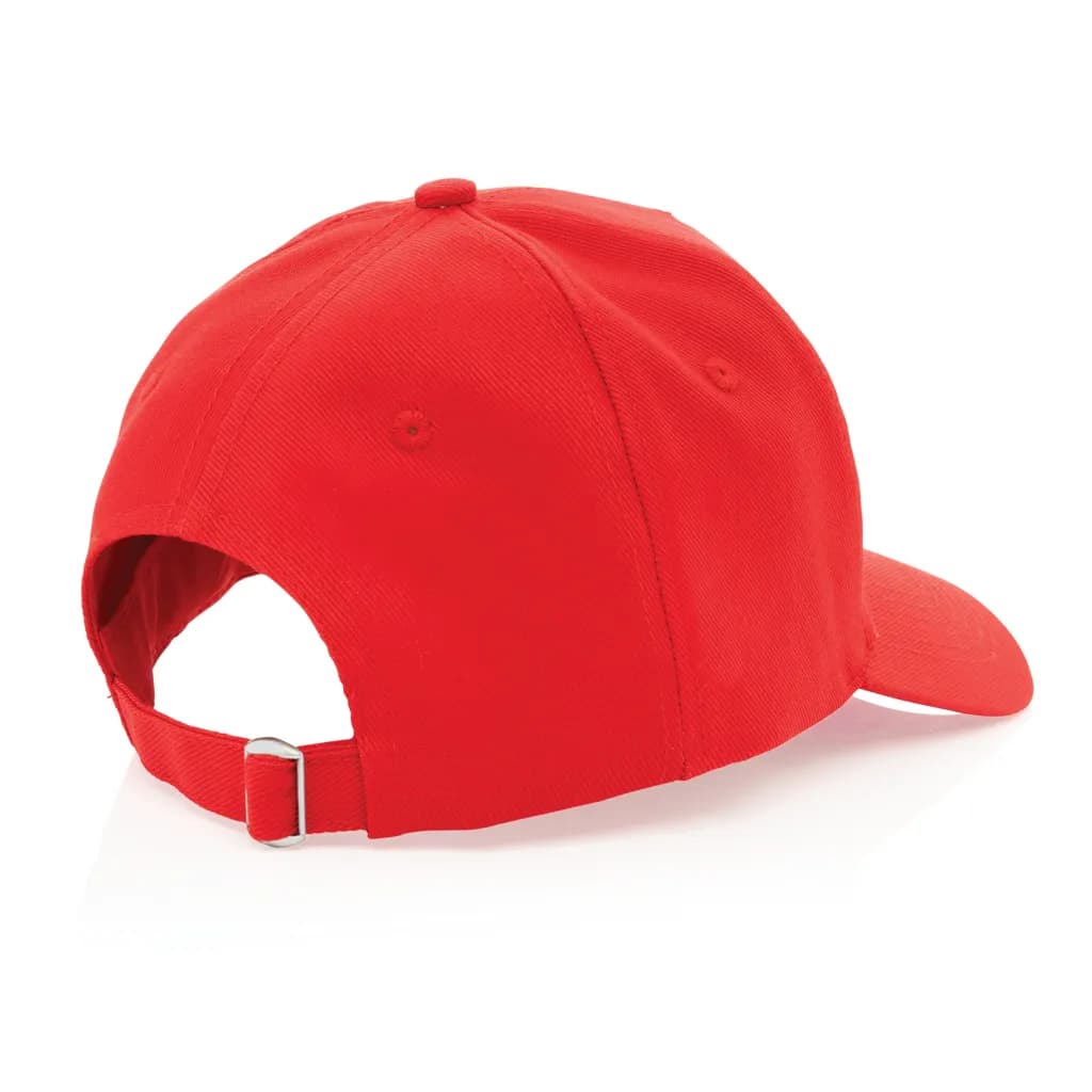 Impact 5 Panel Kappe aus 280gr rCotton mit AWARE™ Tracer - rot