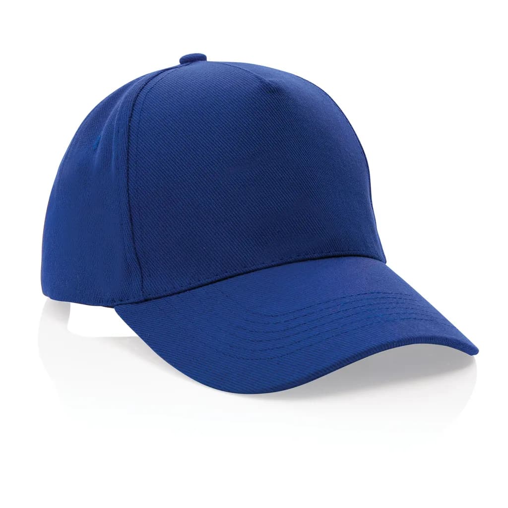 Impact 5 Panel Kappe aus 280gr rCotton mit AWARE™ Tracer - blau