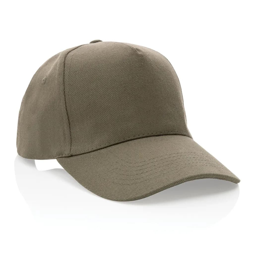 Impact 5 Panel Kappe aus 280gr rCotton mit AWARE™ Tracer - grün