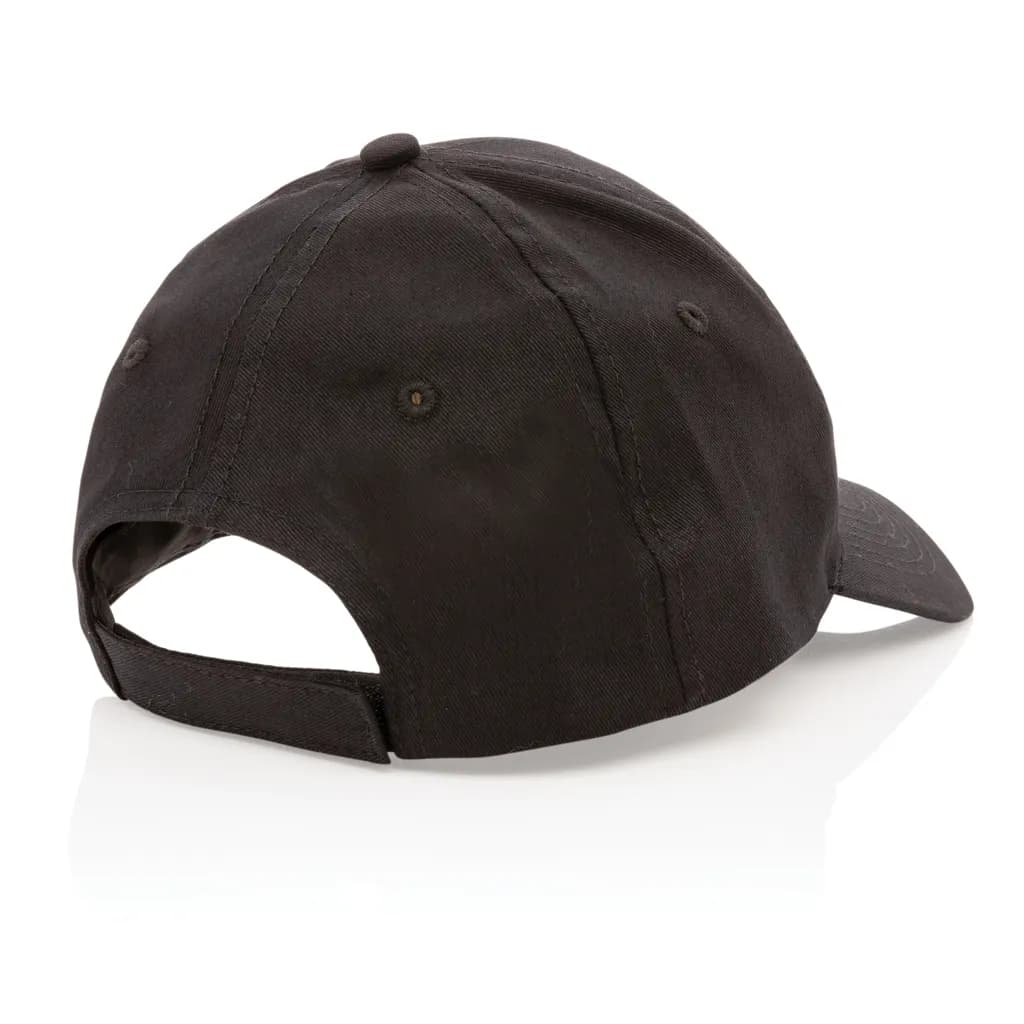 Impact 6 Panel Kappe aus 190gr rCotton mit AWARE™ Tracer - schwarz
