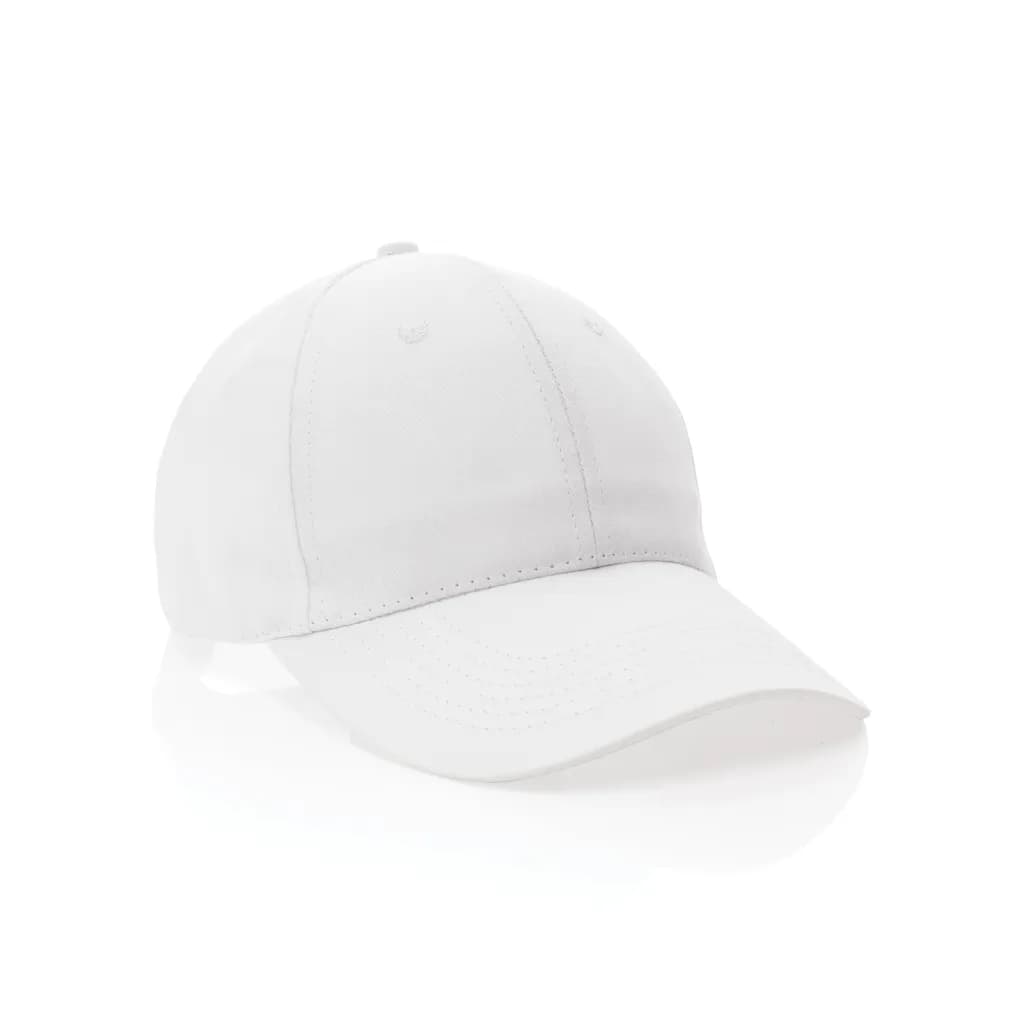 Impact 6 Panel Kappe aus 190gr rCotton mit AWARE™ Tracer - weiß