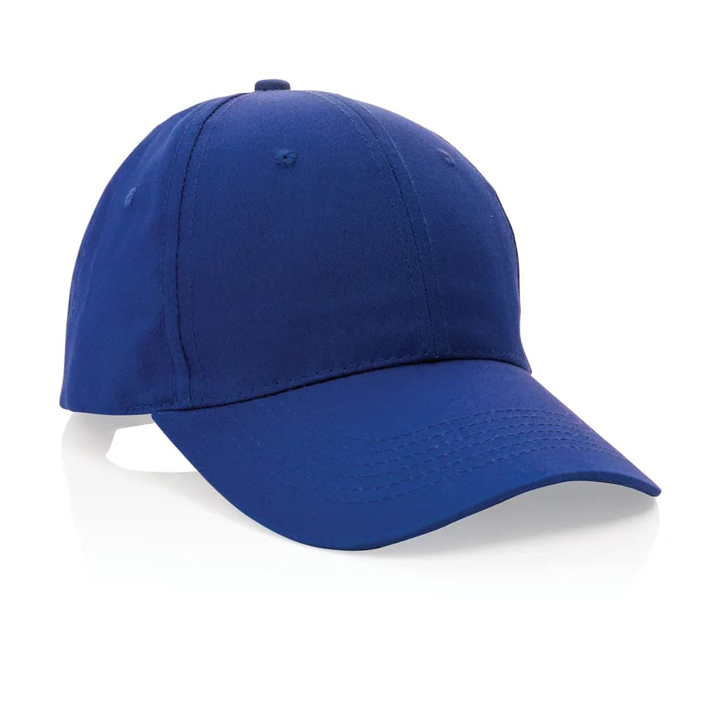 Impact 6 Panel Kappe aus 190gr rCotton mit AWARE™ Tracer - blau