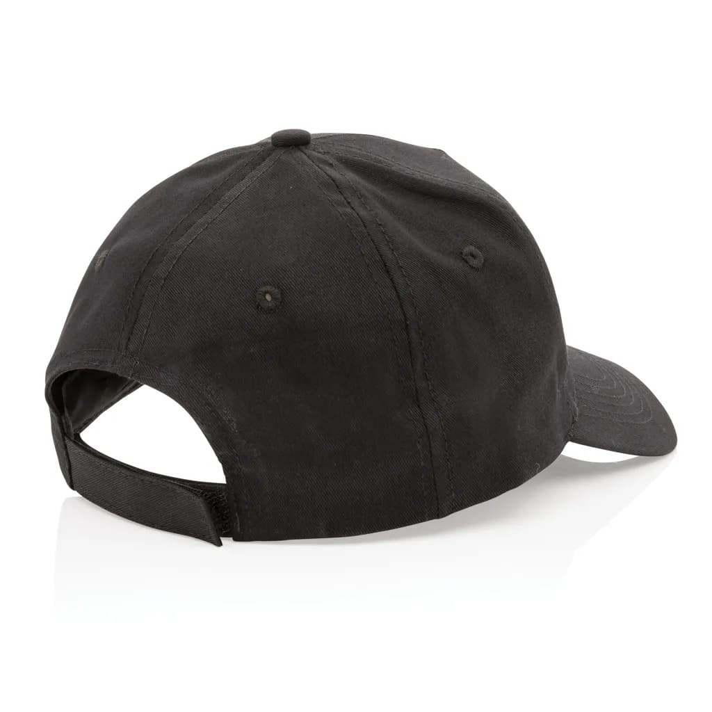 Impact 5 Panel Kappe aus 190gr rCotton mit AWARE™ Tracer - schwarz