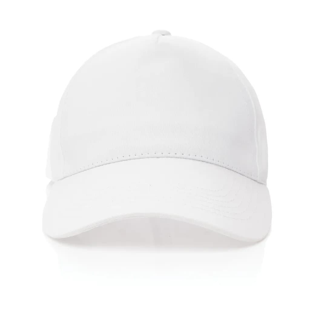 Impact 5 Panel Kappe aus 190gr rCotton mit AWARE™ Tracer - weiß
