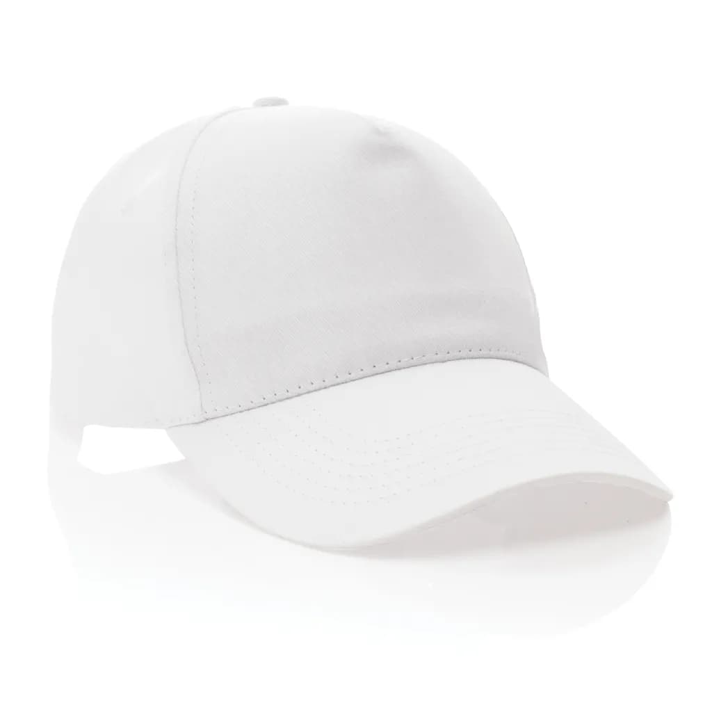 Impact 5 Panel Kappe aus 190gr rCotton mit AWARE™ Tracer - weiß