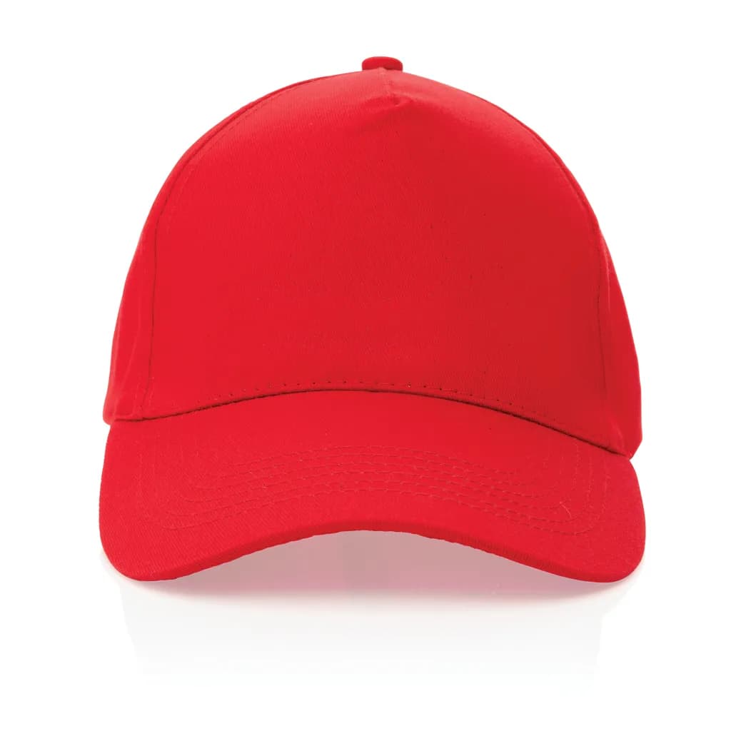 Impact 5 Panel Kappe aus 190gr rCotton mit AWARE™ Tracer - rot