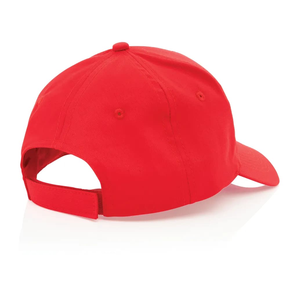 Impact 5 Panel Kappe aus 190gr rCotton mit AWARE™ Tracer - rot
