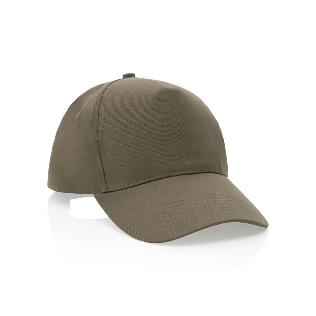 Impact 5 Panel Kappe aus 190gr rCotton mit AWARE™ Tracer - grün