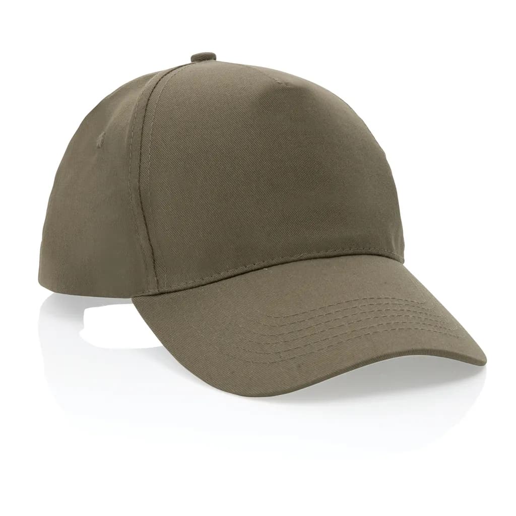 Impact 5 Panel Kappe aus 190gr rCotton mit AWARE™ Tracer - grün