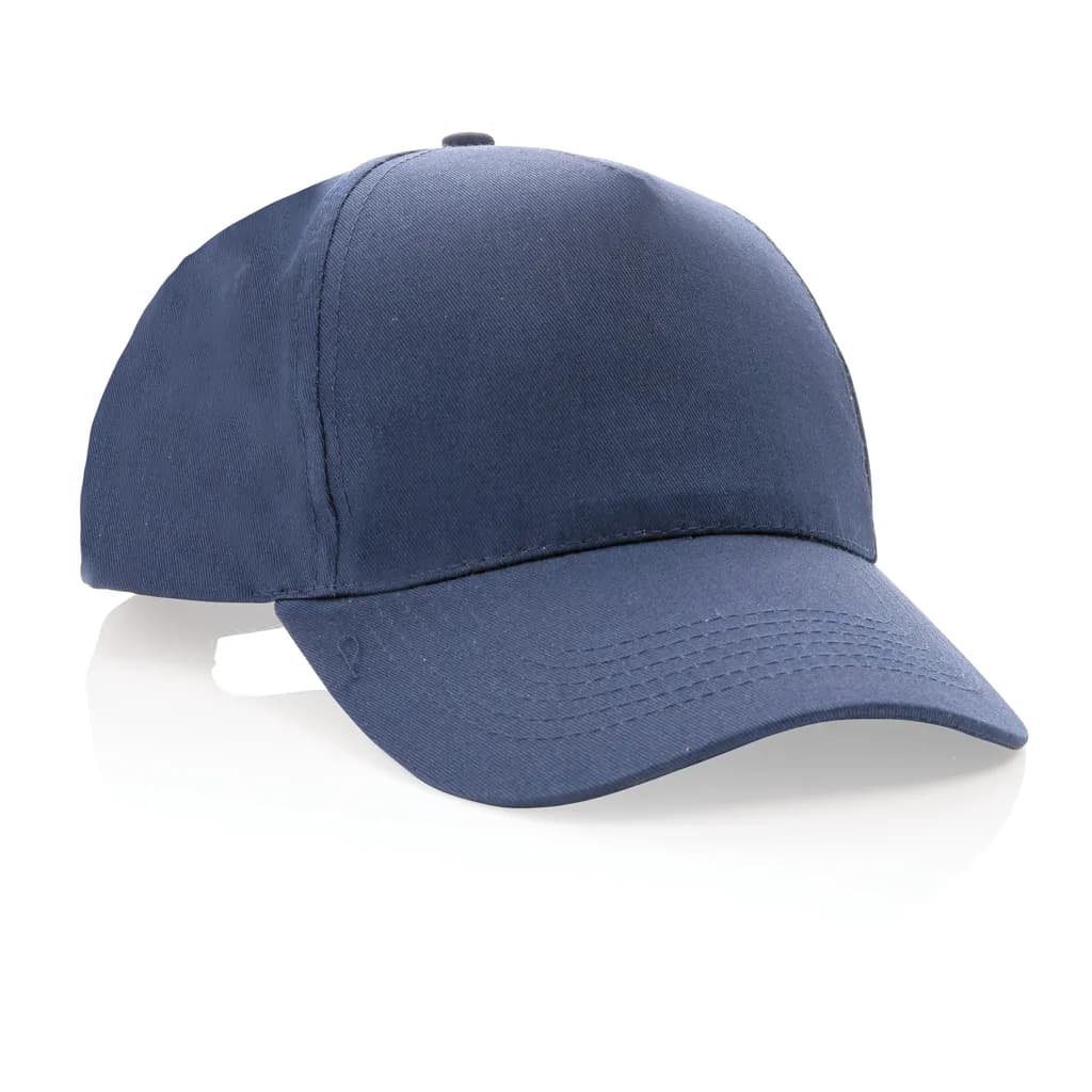 Impact 5 Panel Kappe aus 190gr rCotton mit AWARE™ Tracer - navy blau