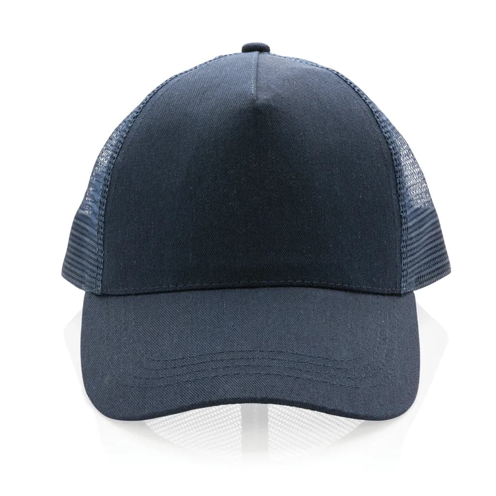 Impact AWARE™ 190gr Brushed rCotton 5 Panel Trucker-Cap - navy blau