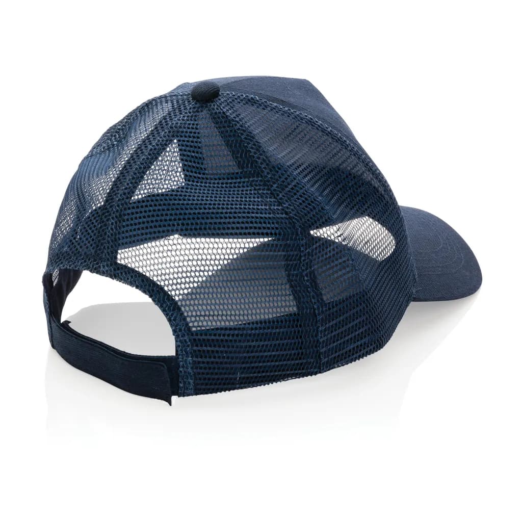 Impact AWARE™ 190gr Brushed rCotton 5 Panel Trucker-Cap - navy blau
