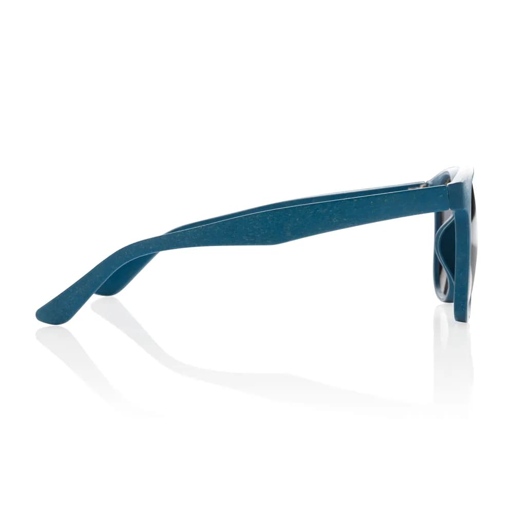 Weizenstroh Sonnenbrille - blau