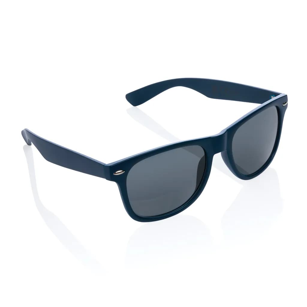 Sonnenbrille aus GRS recyceltem PC Kunststoff - navy blau