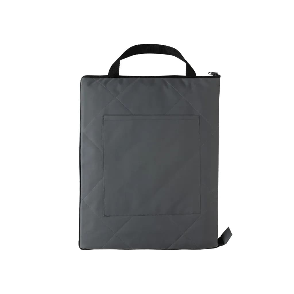 Impact Aware™ RPET faltbare, gesteppte Picknickdecke - anthrazit