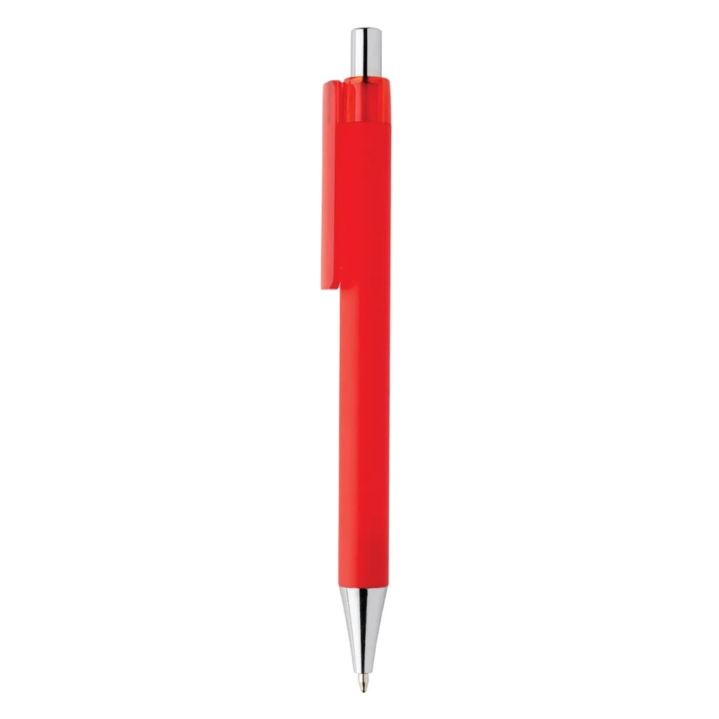 X8 Stift mit Smooth-Touch aus RCS recyceltem ABS - rot