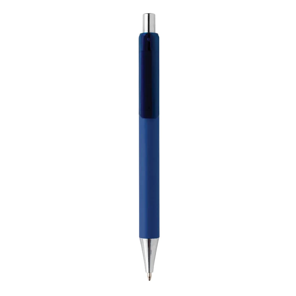 X8 Stift mit Smooth-Touch aus RCS recyceltem ABS - navy blau
