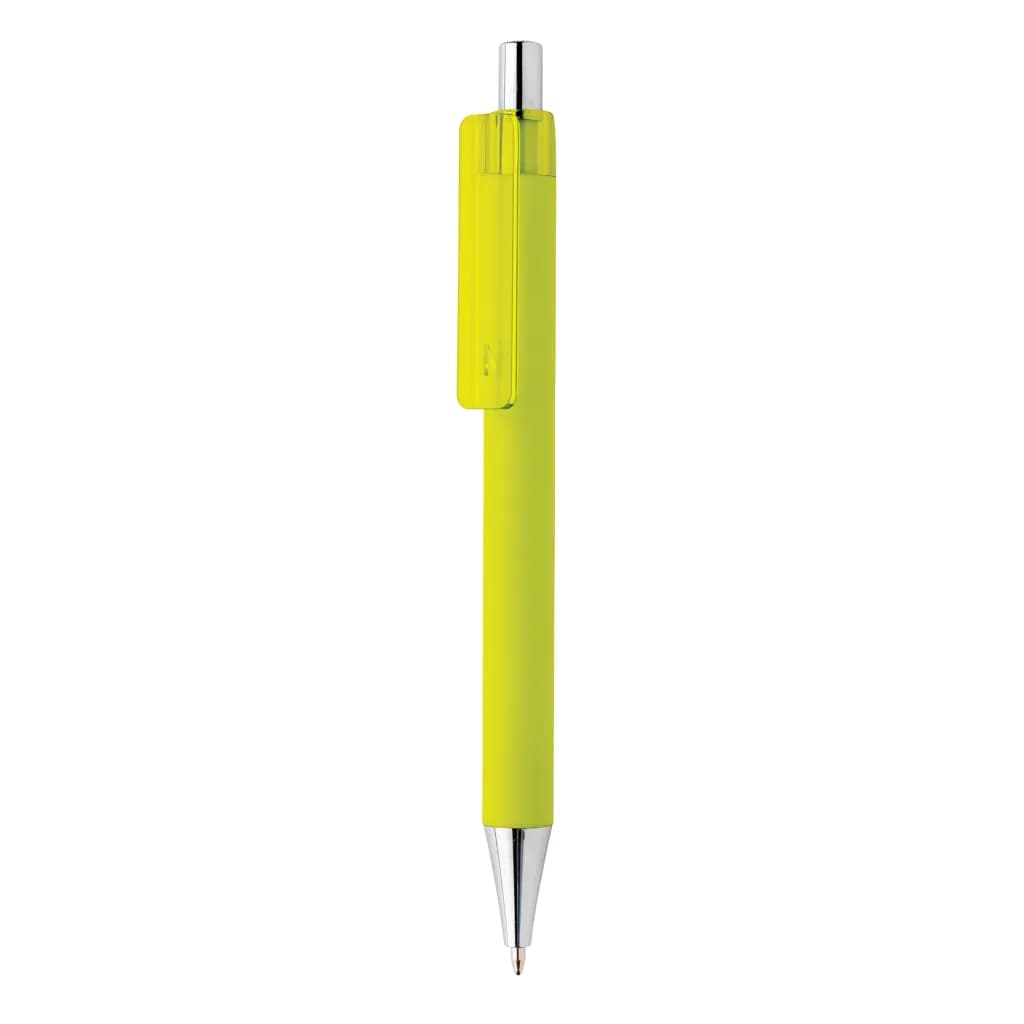 X8 Stift mit Smooth-Touch aus RCS recyceltem ABS - limone