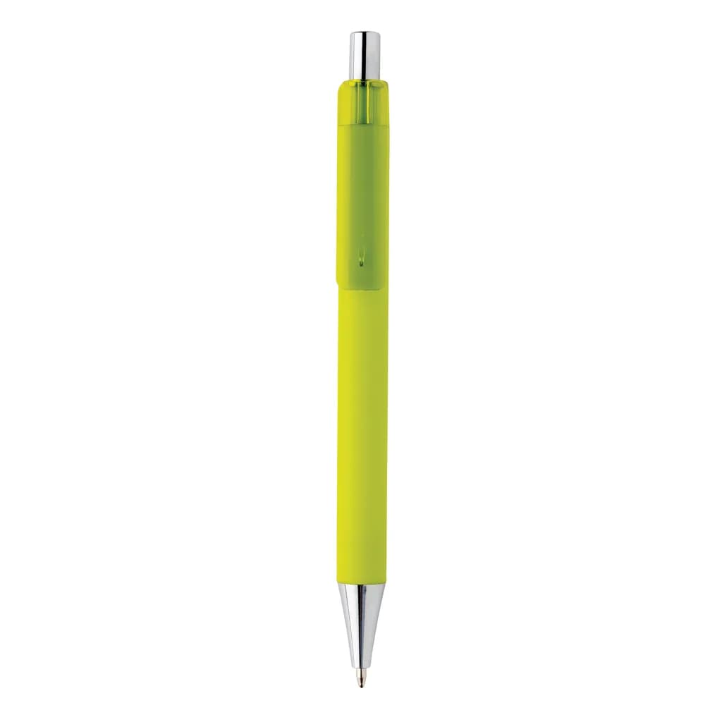 X8 Stift mit Smooth-Touch aus RCS recyceltem ABS - limone