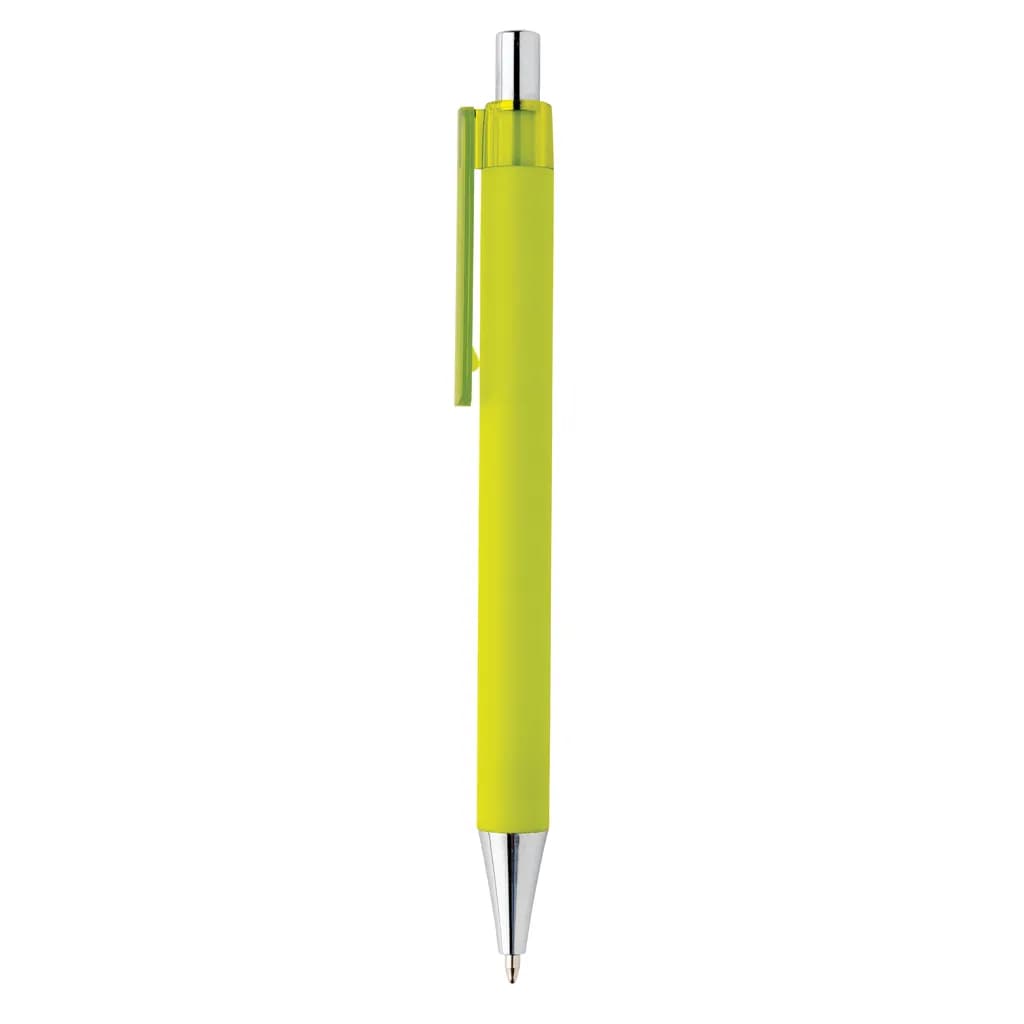 X8 Stift mit Smooth-Touch aus RCS recyceltem ABS - limone