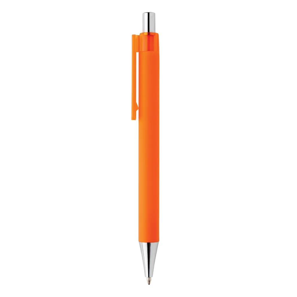 X8 Stift mit Smooth-Touch aus RCS recyceltem ABS - orange