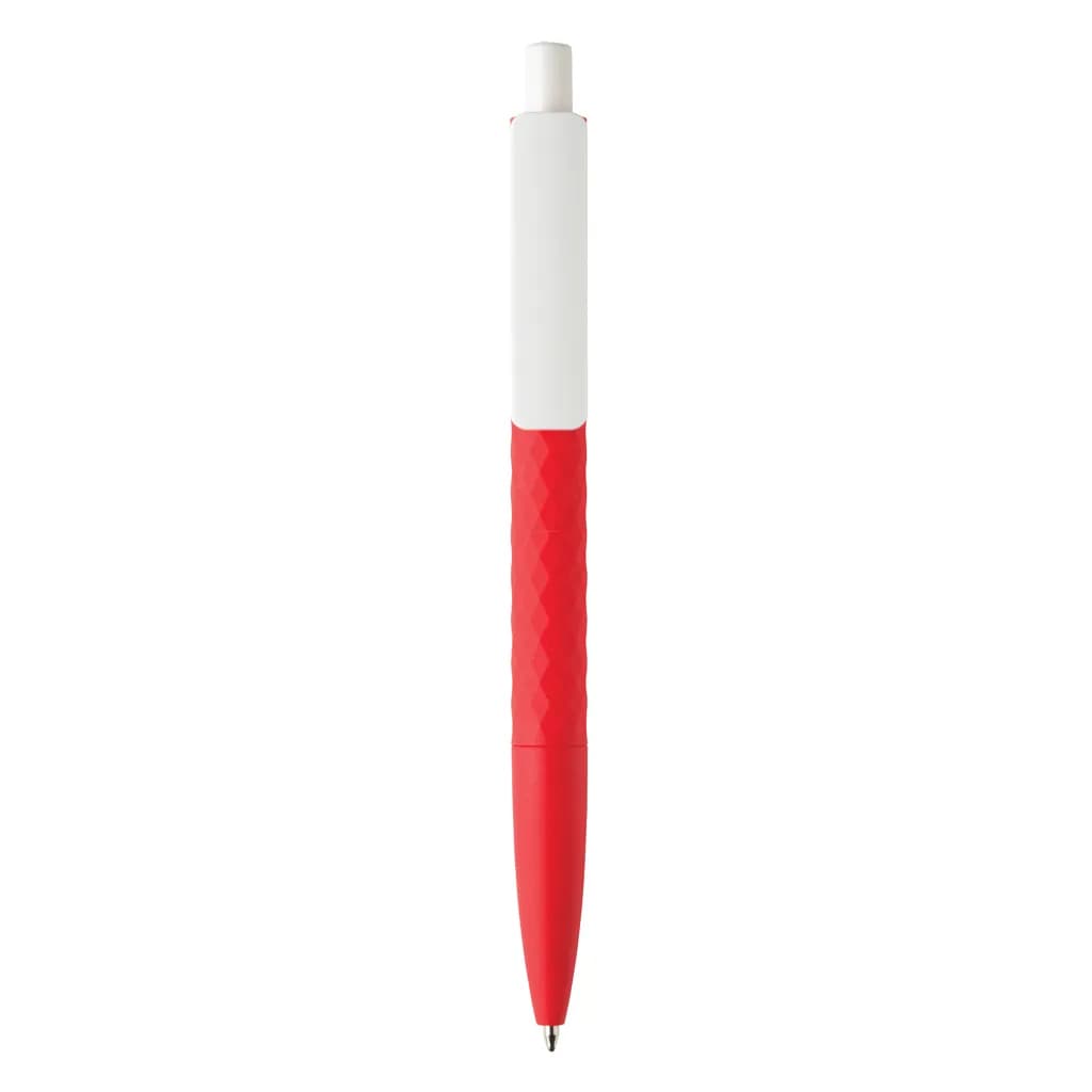 X3-Stift mit Smooth-Touch aus RCS recyceltem ABS - rot