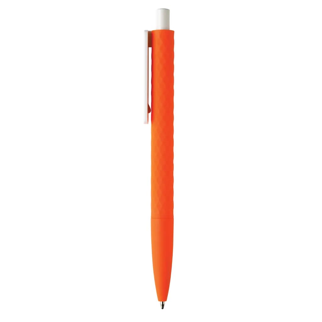 X3-Stift mit Smooth-Touch aus RCS recyceltem ABS - orange