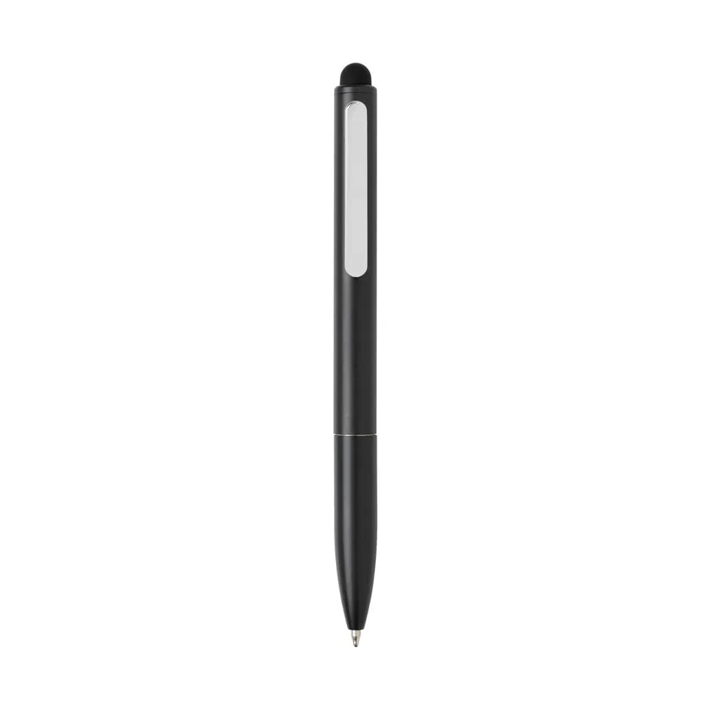 Kymi Stift mit Stylus aus RCS recyceltem Aluminum - schwarz