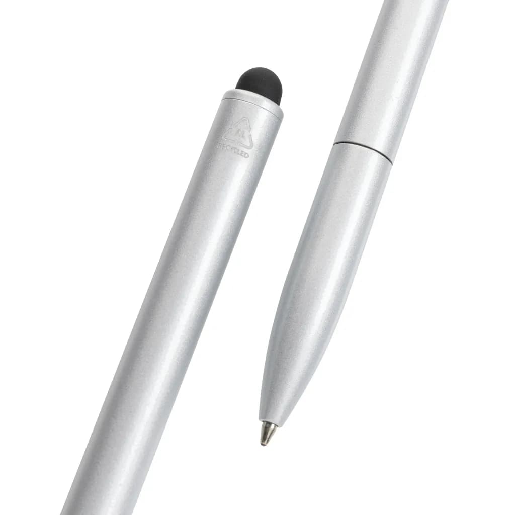 Kymi Stift mit Stylus aus RCS recyceltem Aluminum - silber