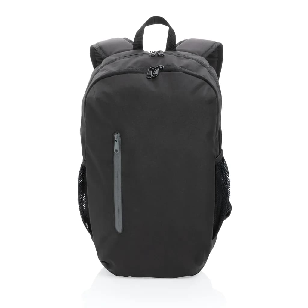 Impact AWARE™ 300D RPET Casual Rucksack - schwarz
