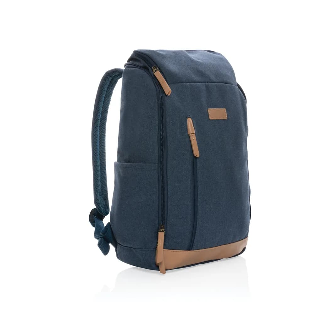 Impact AWARE™ 16 oz. r recyceltem canvas 15 Laptop-Rucksack - blau