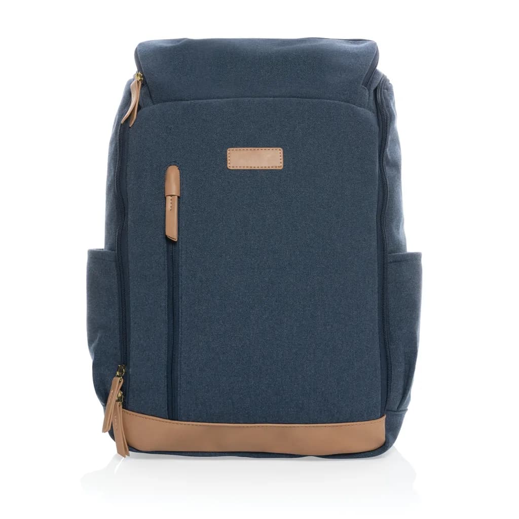 Impact AWARE™ 16 oz. r recyceltem canvas 15 Laptop-Rucksack - blau