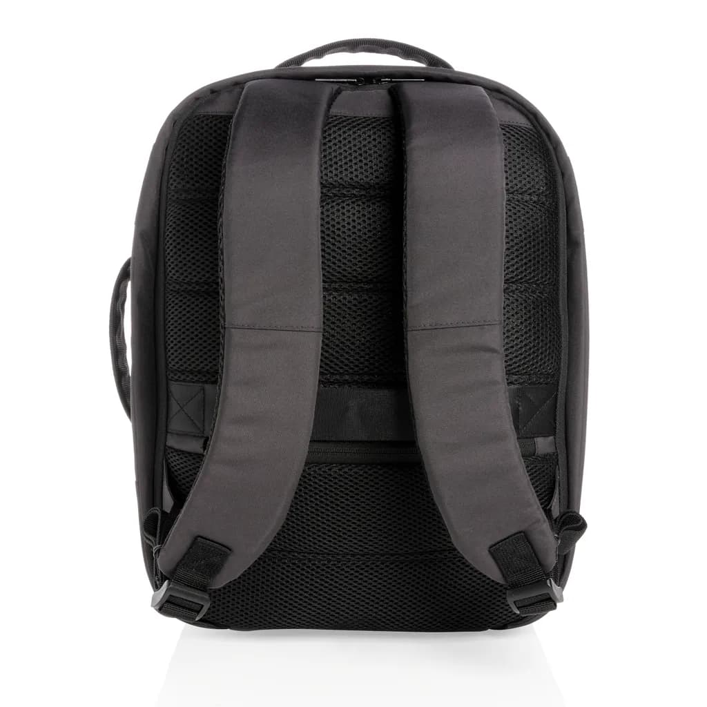 Impact AWARE™ RPET Anti-Diebstahl 15,6 Laptop-Rucksack - schwarz