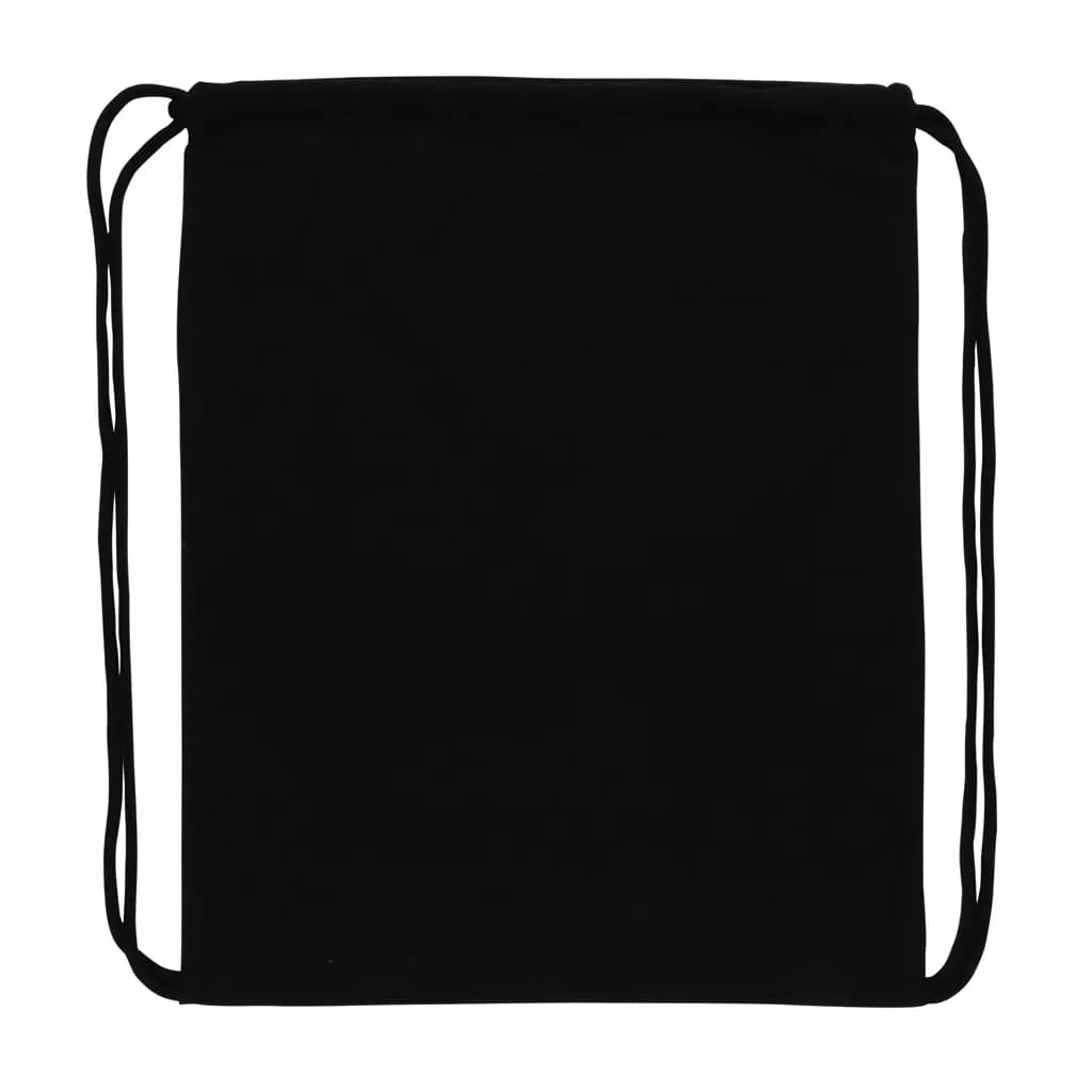 Impact AWARE™ recycelter Baumwoll-Sportbeutel 145gr - schwarz