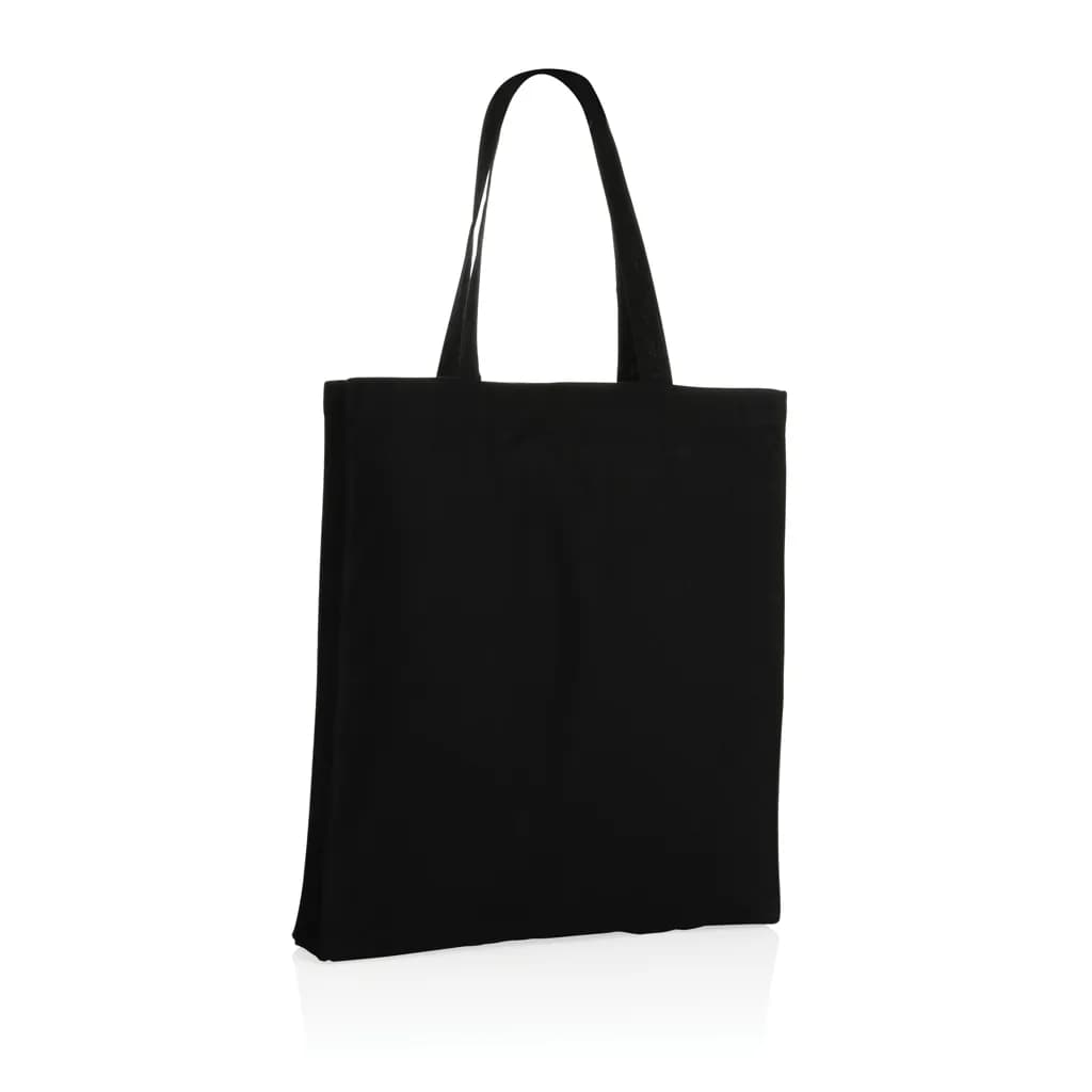 Impact AWARE™ recycelte Baumwolltasche 145gr mit Boden - schwarz