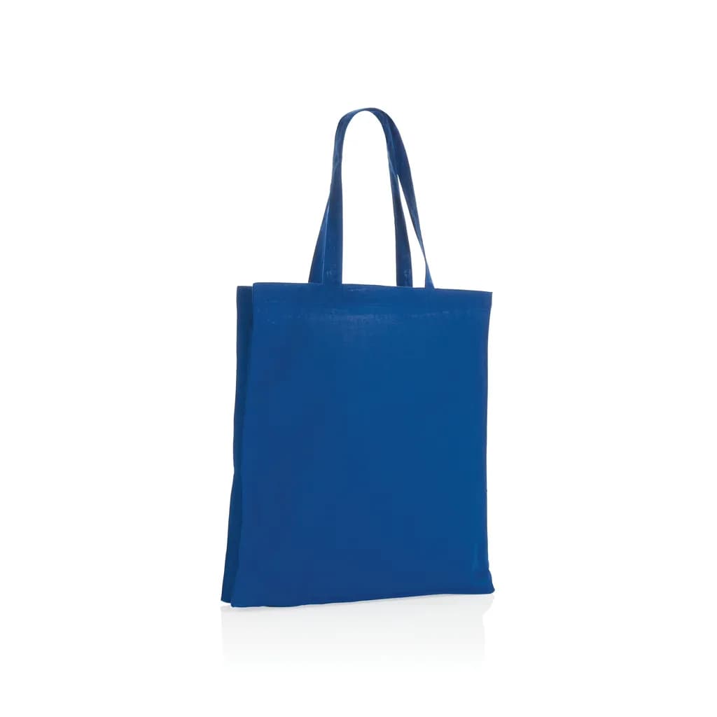 Impact AWARE™ recycelte Baumwolltasche 145gr mit Boden - blau