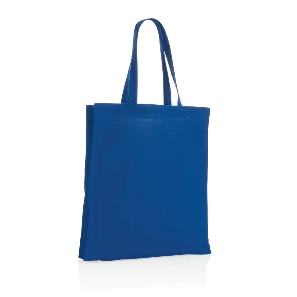 Impact AWARE™ recycelte Baumwolltasche 145gr mit Boden - blau