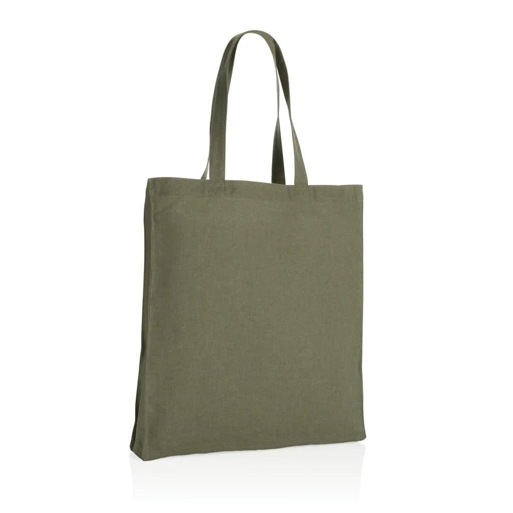 Impact AWARE™ recycelte Baumwolltasche 145gr mit Boden - grün